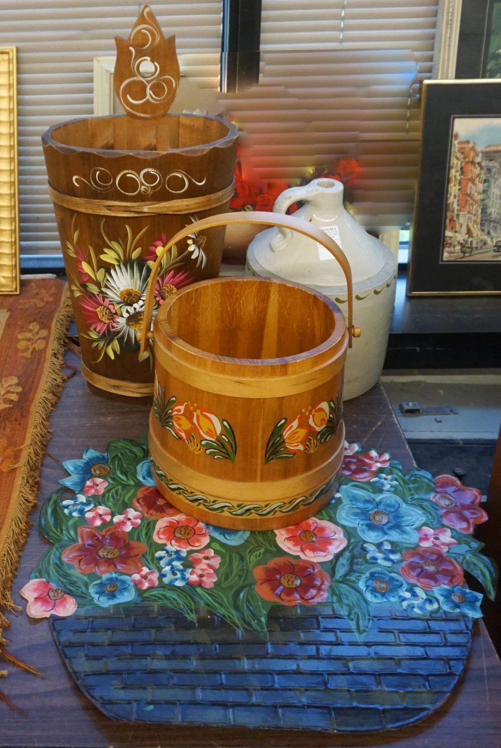 GROUP OF FOUR RUSTIC STYLE TABLE