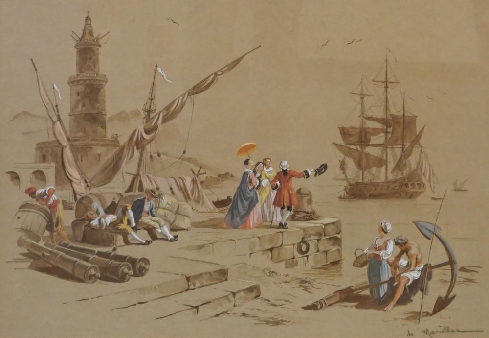 DE MANULLOS, 18TH CENTURY PORT,