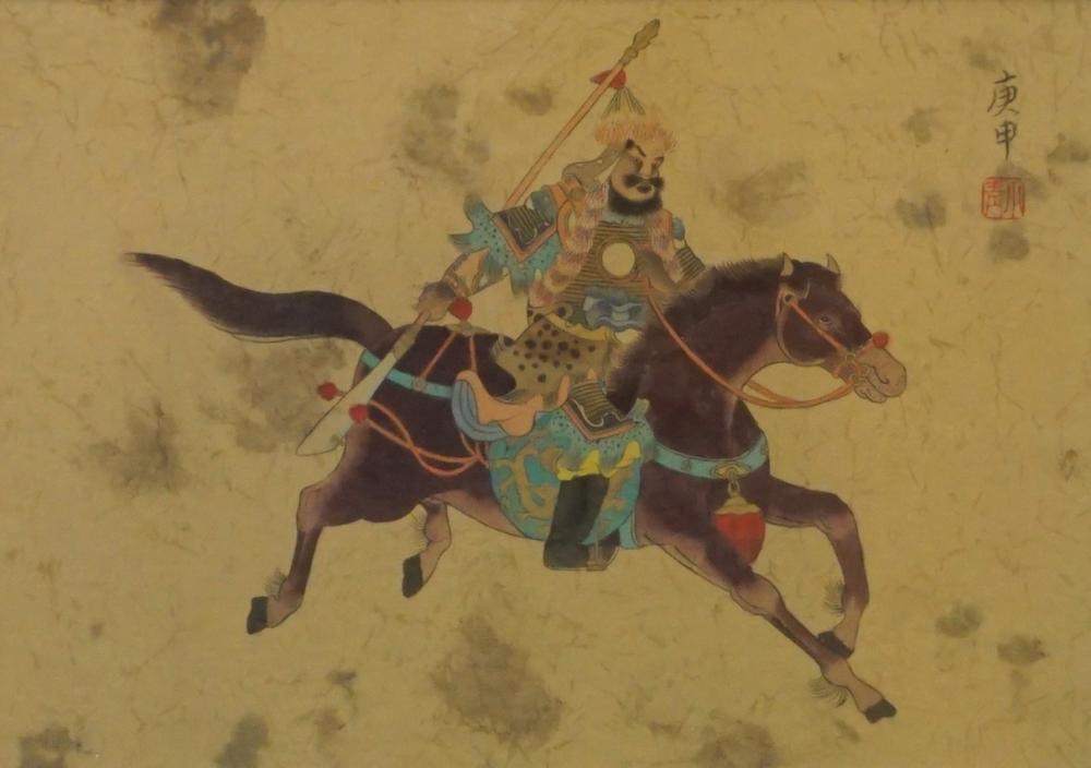 CHINESE SCHOOL WARRIOR ON HORSEBACK  32de94