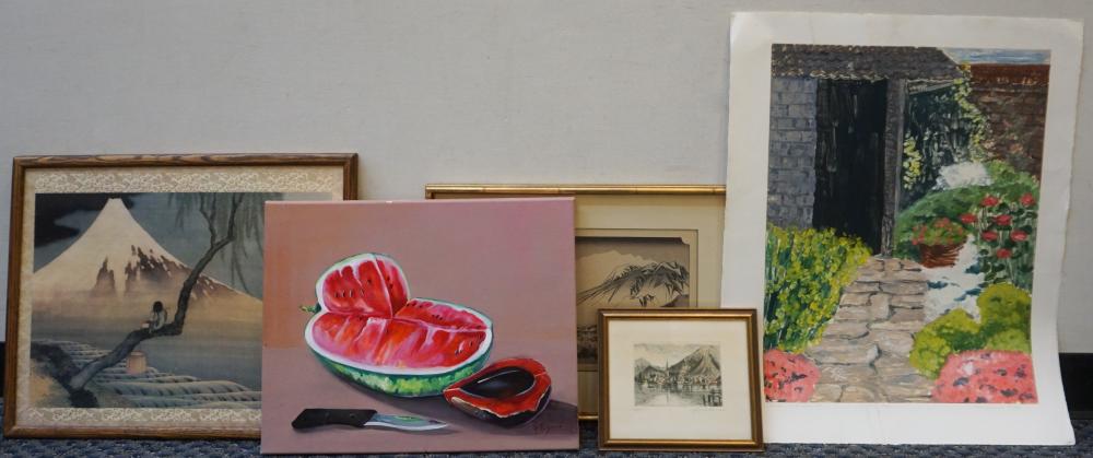 FIVE ASSORTED WORKS OF ARTFive