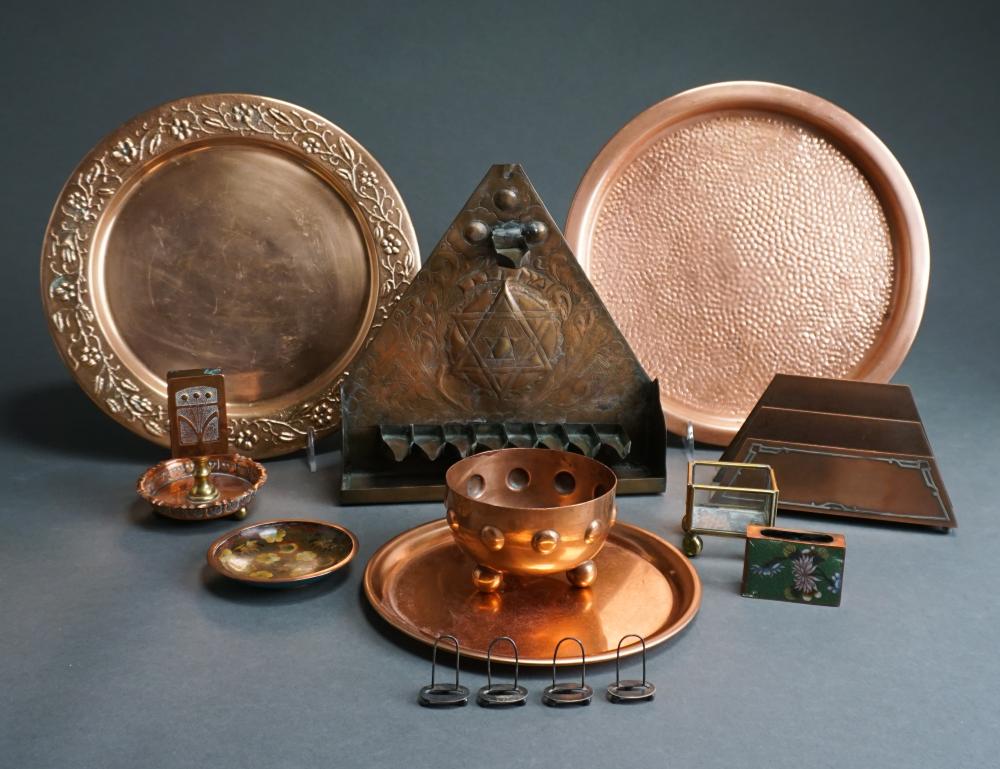 COLLECTION OF ASSORTED COPPERWARECollection 32df6a