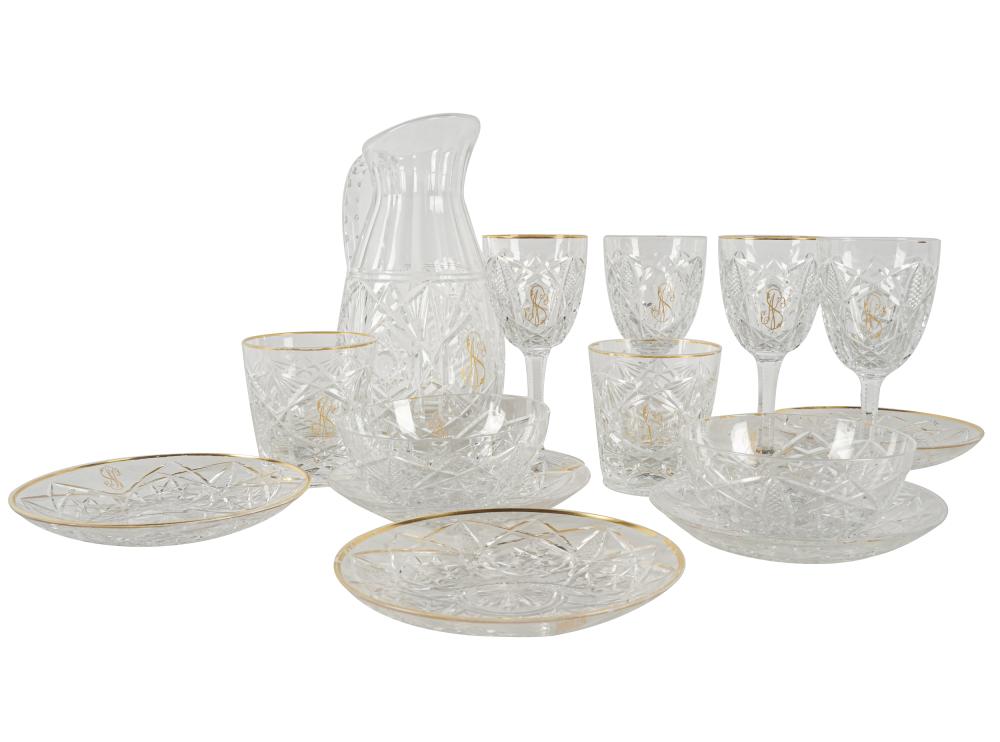 BACCARAT CUT CRYSTAL SERVICEmarked;