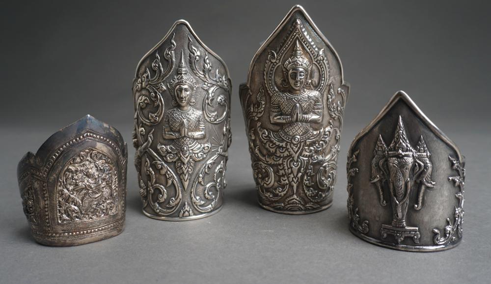 FOUR ASSORTED THAI STERLING SILVER 330731