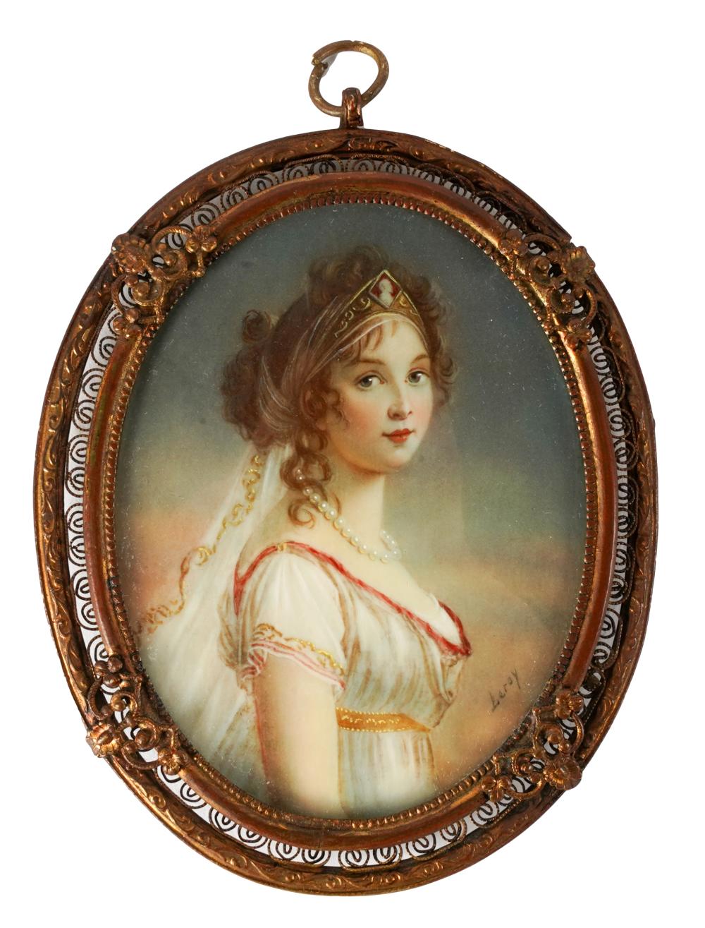 CONTINENTAL PORTRAIT MINIATUREsigned 330765