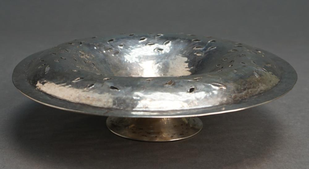 EGYPTIAN PIERCED 800 SILVER TAZZA  3307be