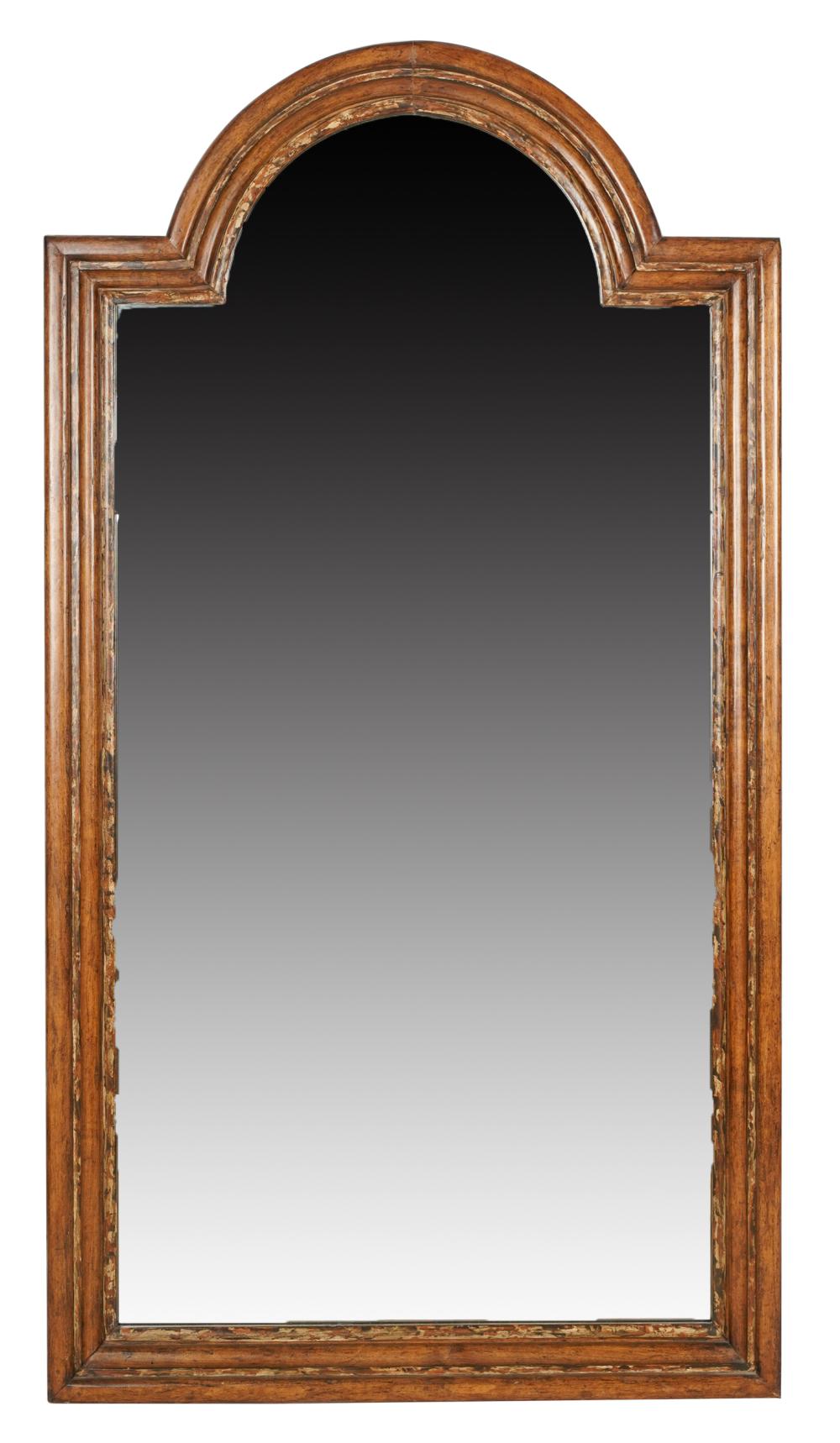 WALNUT WALL MIRROR20th century; with