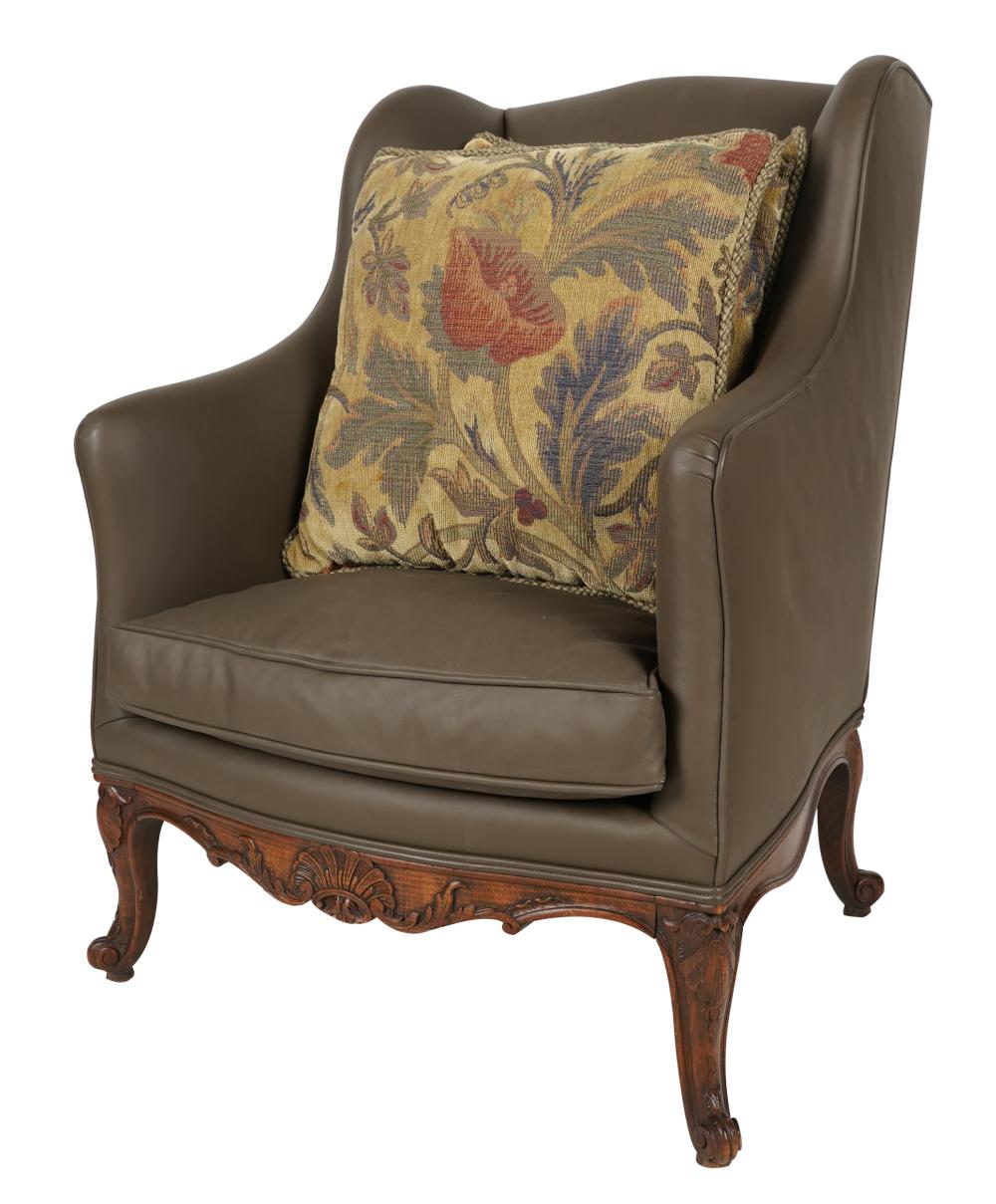 LOUIS XV STYLE WING ARMCHAIRwith 33083c