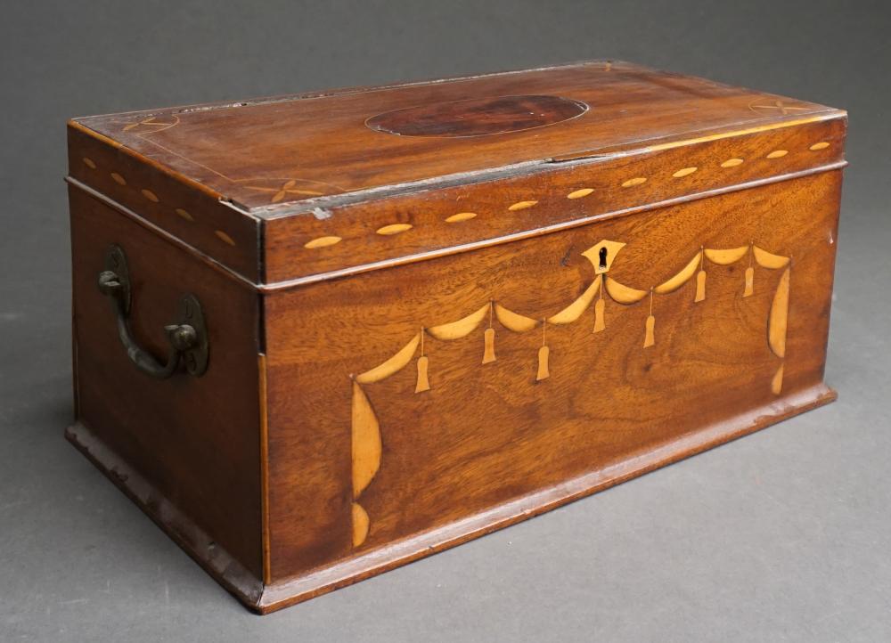 GEORGE III STYLE INLAID MAHOGANY 3308ae