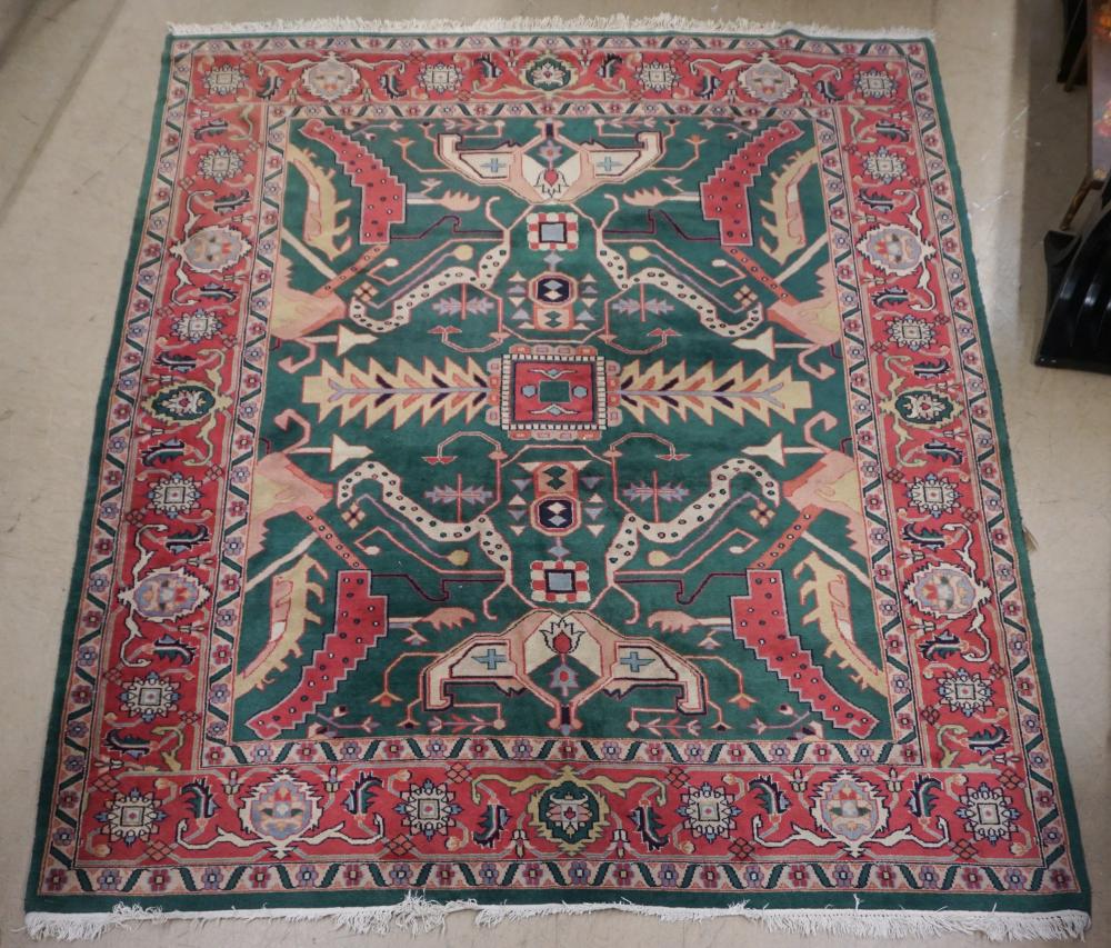 INDO-TABRIZ RUG, 9 FT 9 IN X 8FTIndo-Tabriz