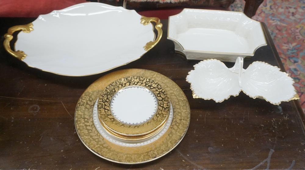 SIX ATLAS CHINA 22 KARAT GILT PORCELAIN 3308f5