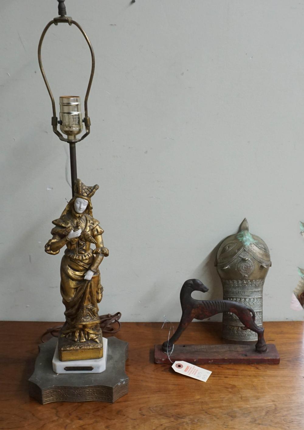 CHATALAINE TABLE LAMP, A FIGURAL