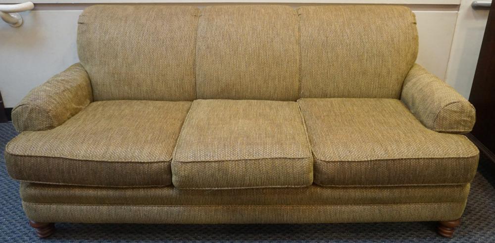 MODERN BROWN UPHOLSTERED SOFA BY 33094e