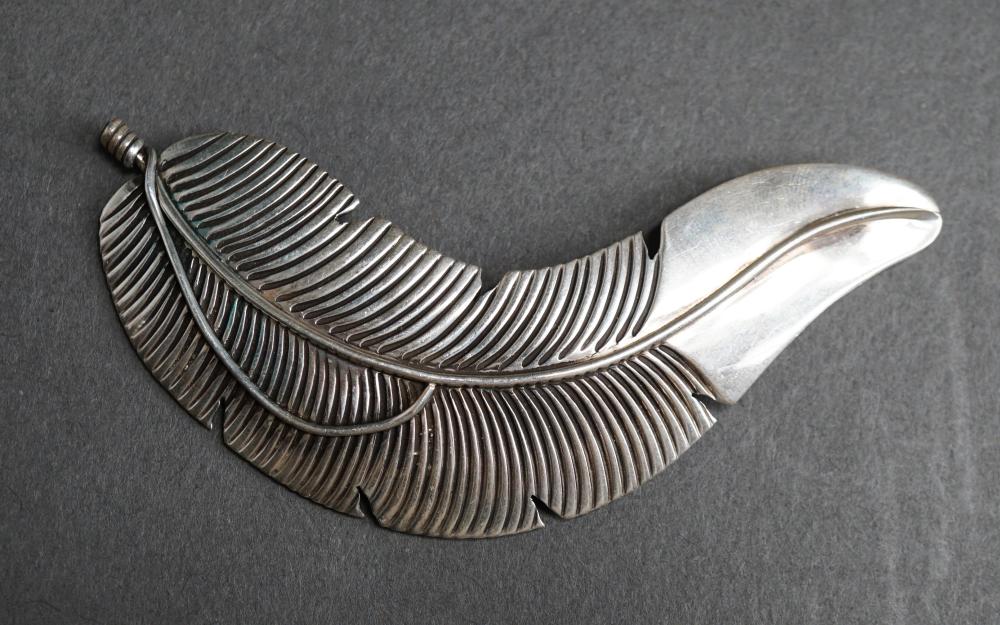SOUTHWEST STERLING SILVER FEATHER 3309a4