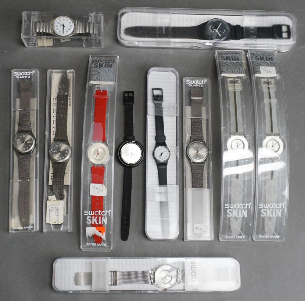 SET OF ELEVEN ASSORTED SWATCH WATCHESSet 3309e3