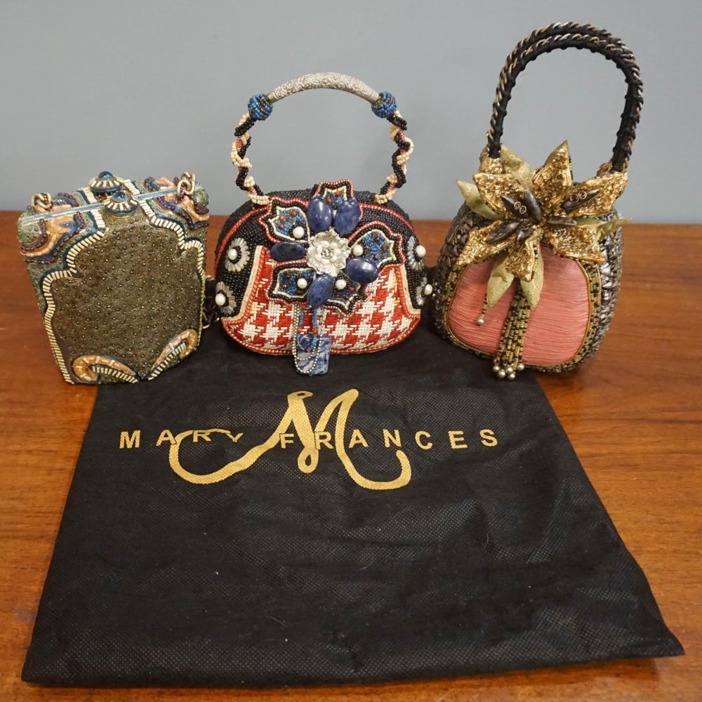 THREE MARY FRANCES DECORATED PURSESThree