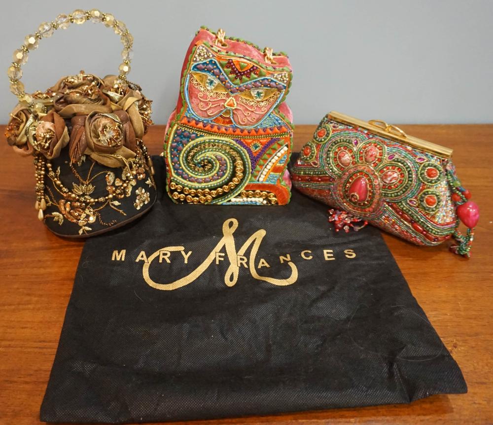 THREE MARY FRANCES DECORATED PURSESThree