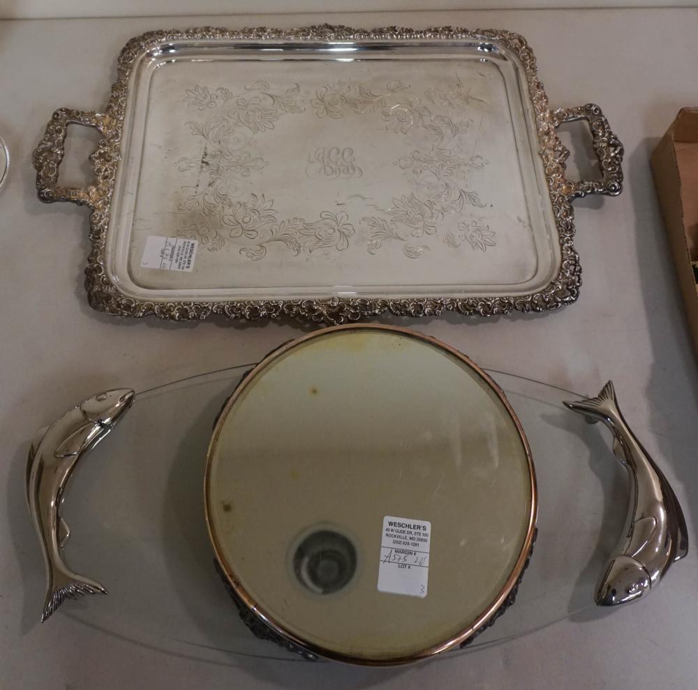 ENGLISH SILVER PLATE TRAY A TABLE 330aa4