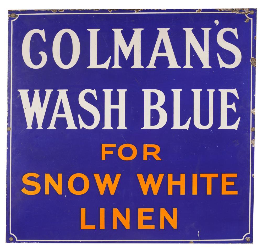 COLMAN'S "WASH BLUE" ADVERTISING