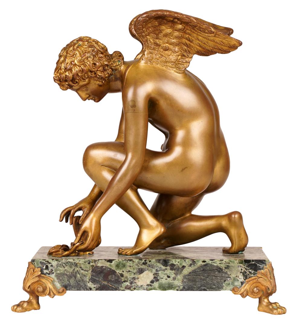 CONTINENTAL GILT METAL FIGUREmounted 330b25