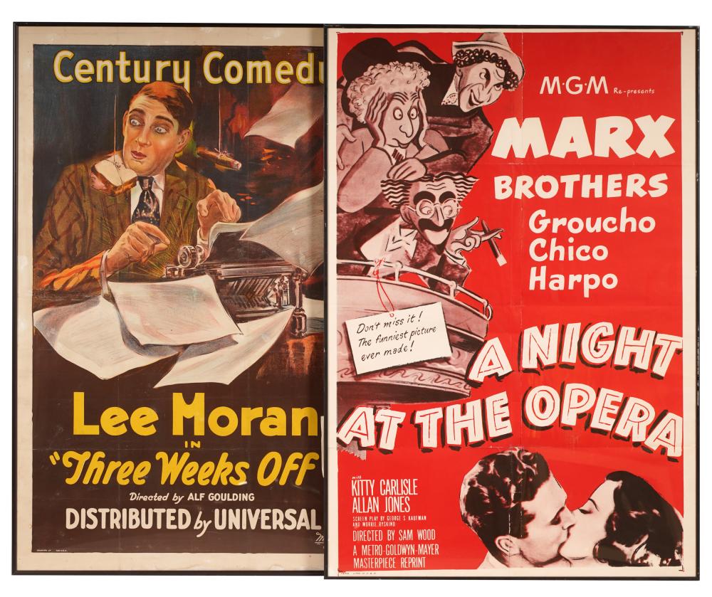 TWO VINTAGE MOVIE POSTERScomprising 330b2b