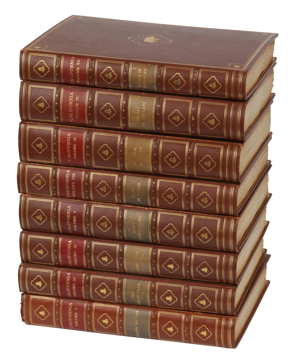 SET OF CALIFORNIA LEATHER BOUND 330b7f