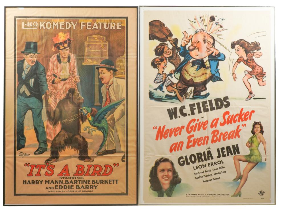 TWO VINTAGE MOVIE POSTERScomprising 330b78