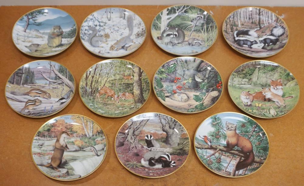 TEN FRANKLIN MINT "THE WOODLAND