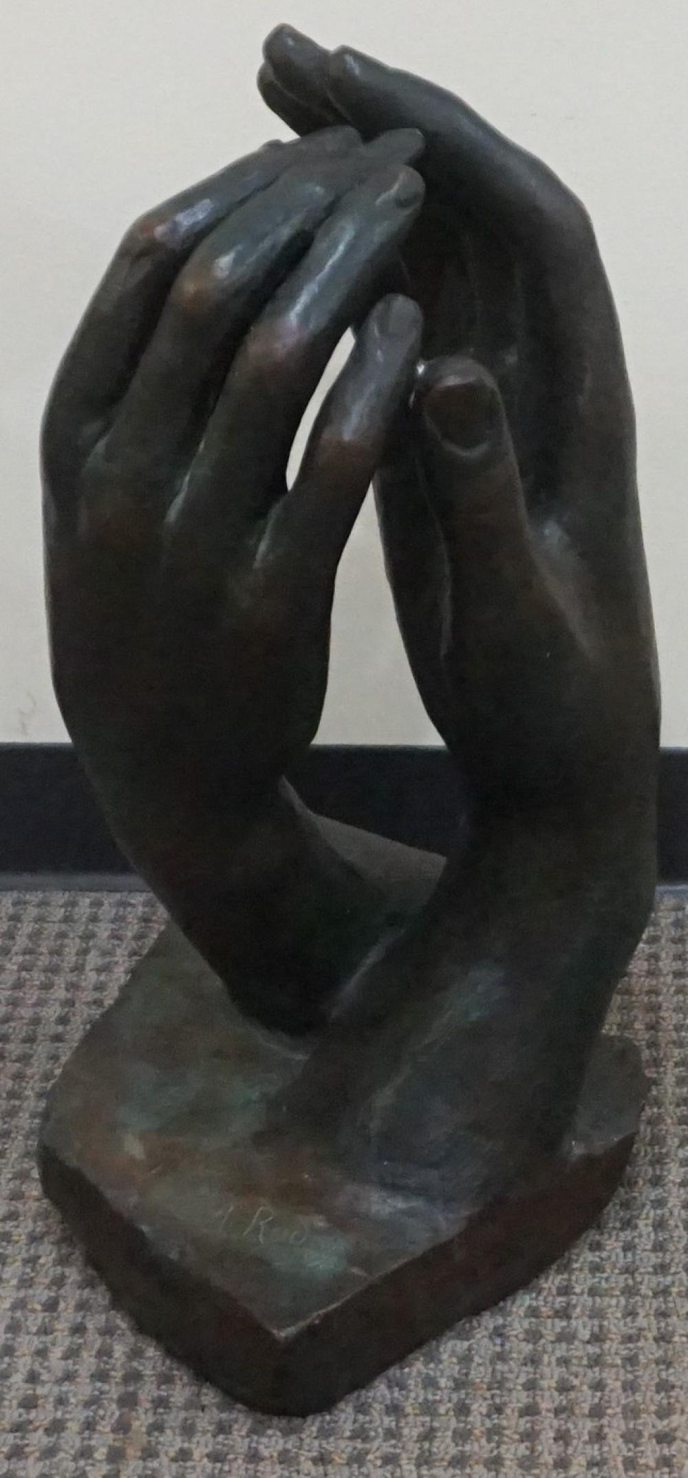 AFTER RODIN, HANDS INTERTWINED,