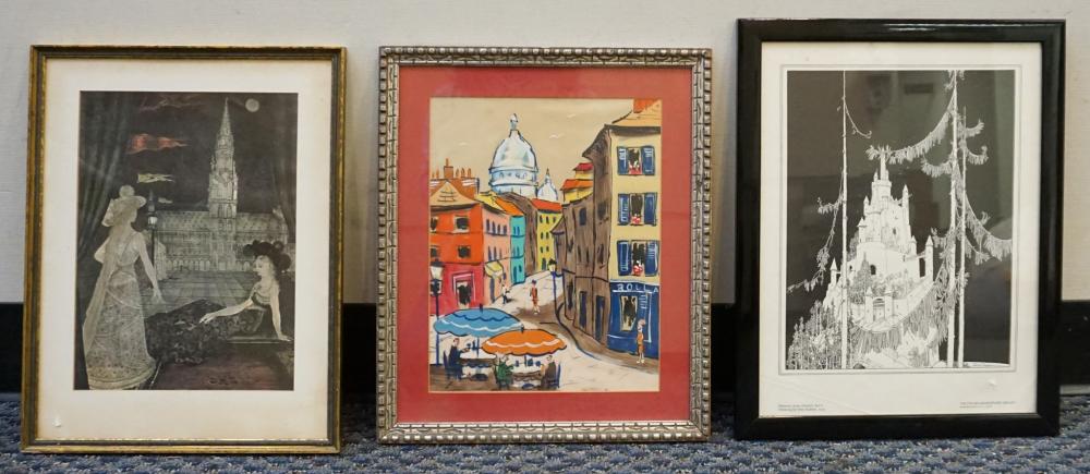 THREE ASSORTED FRAMED ARCHITECTURAL 330c01