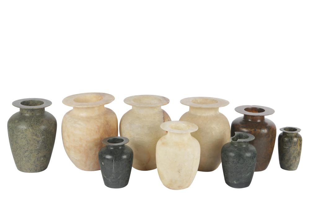 COLLECTION OF EGYPTIAN ALABASTER 330c10