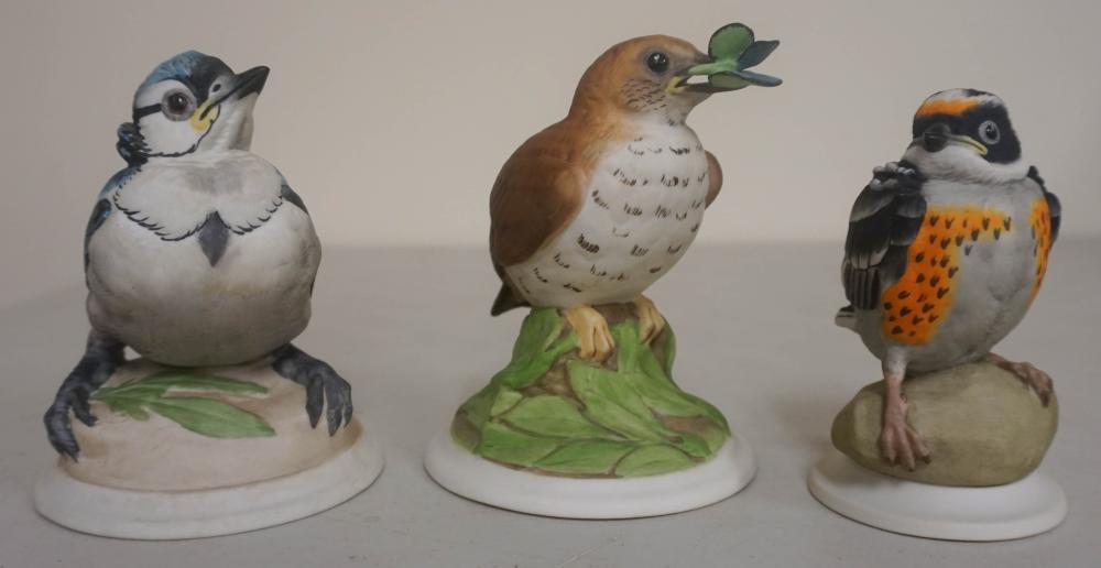 THREE EDWARD MARSHALL BOEHM PORCELAIN