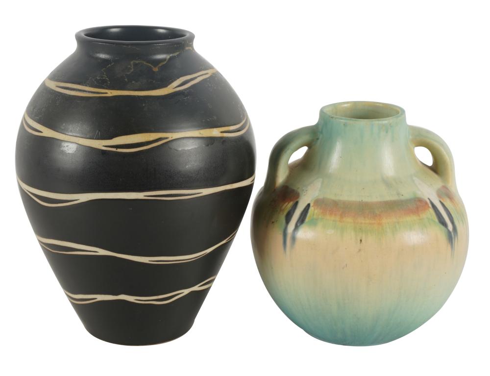 TWO ASSORTED POTTERY VESSELSthe