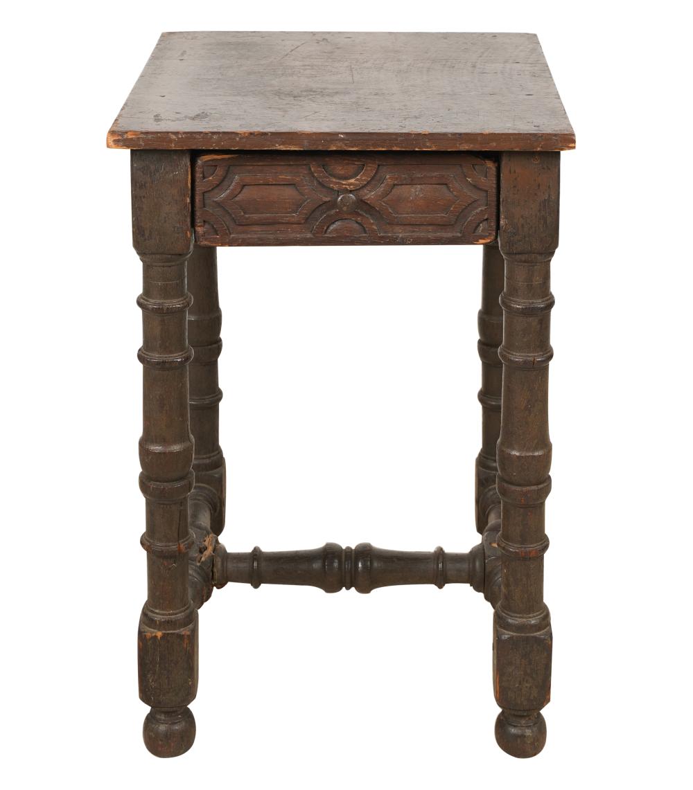 JACOBEAN-STYLE CARVED OAK SIDE TABLEwith