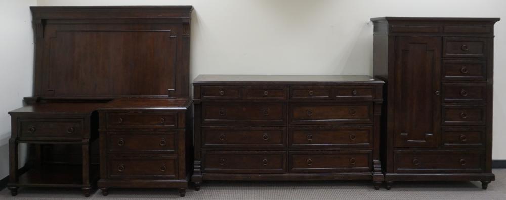 HEKMAN STAINED FRUITWOOD TRIPLE DRESSER,