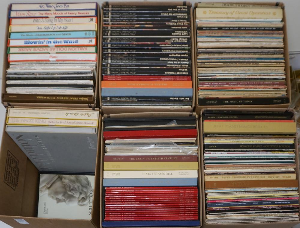 SIX BOXES OF LP RECORDS MOSTLY