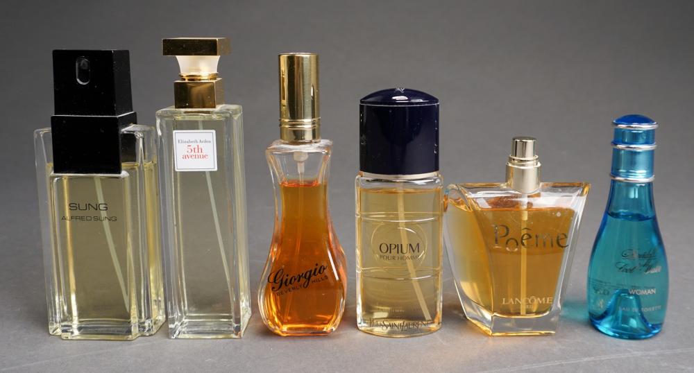 SIX GLASS PERFUME BOTTLESSix Glass Perfume