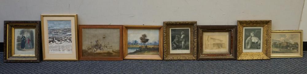 GROUP OF THIRTEEN ASSORTED FRAMED 330e53