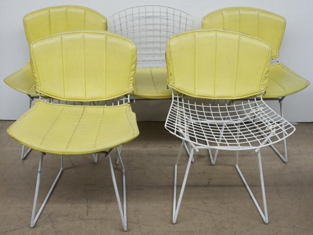 FIVE HARRY BERTOIA FOR KNOLL WHITE