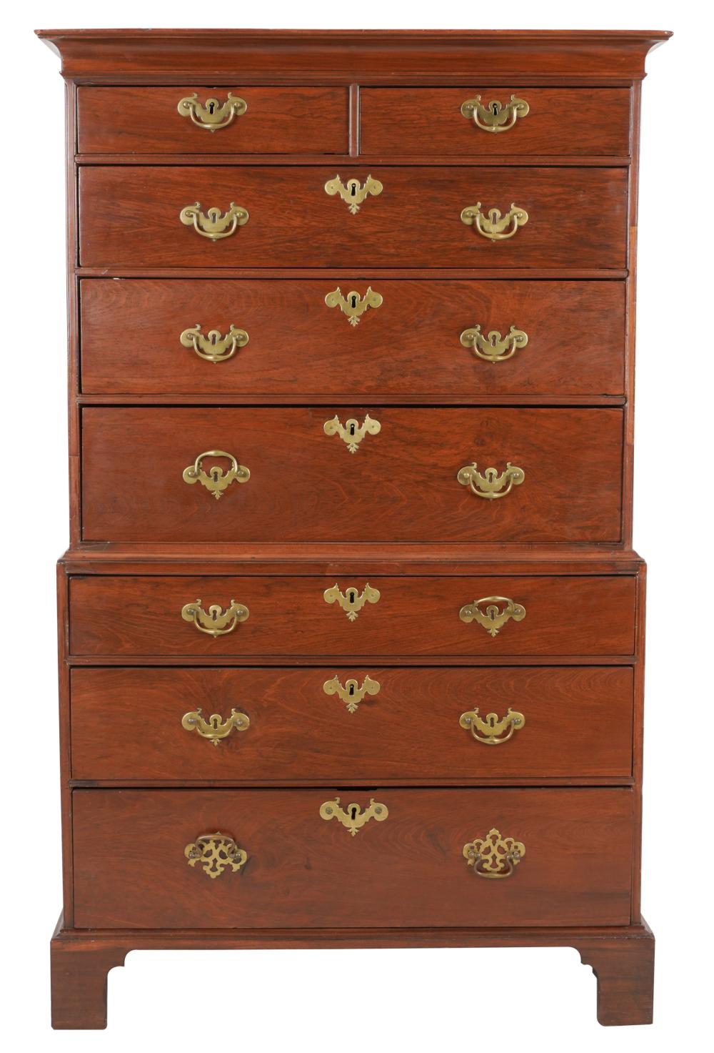 CHIPPENDALE-STYLE MAHOGANY CHEST