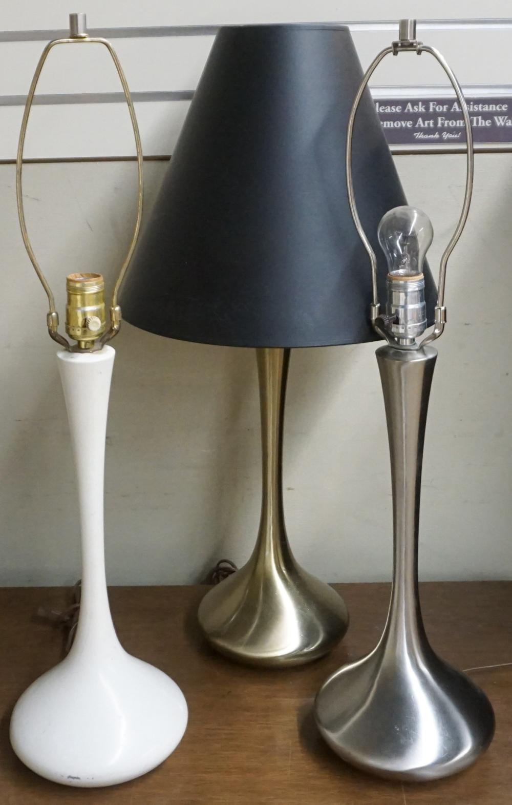 THREE MID-CENTURY MODERN LAUREL LAMPS