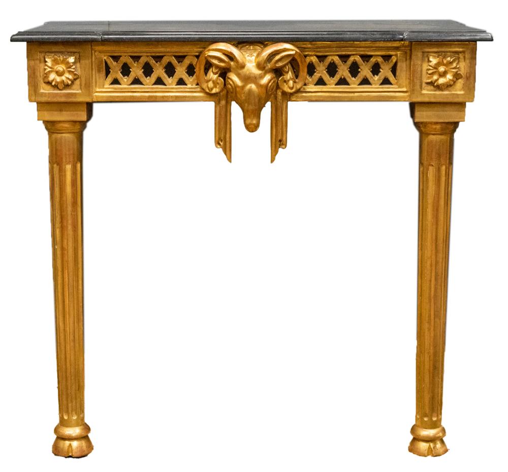 NEOCLASSICAL-STYLE GILTWOOD CONSOLE