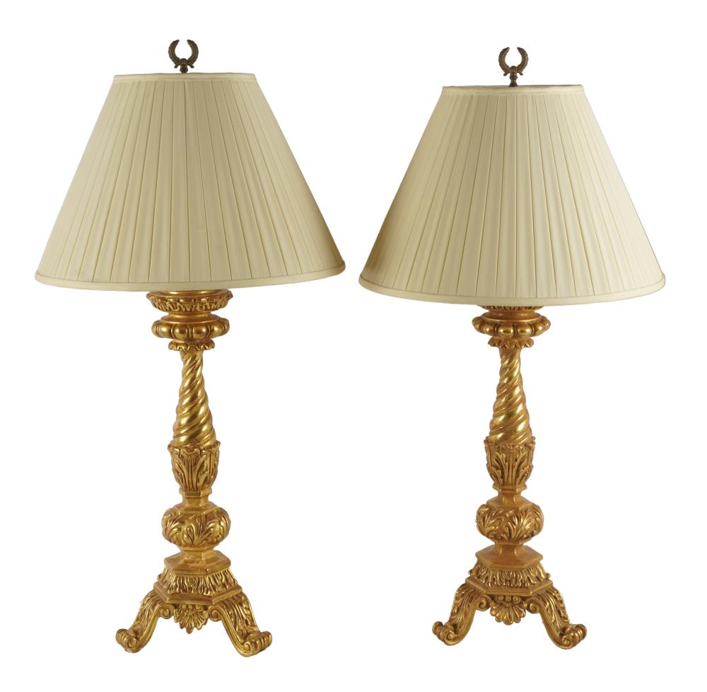 PAIR OF BAROQUE STYLE GILTWOOD 331150
