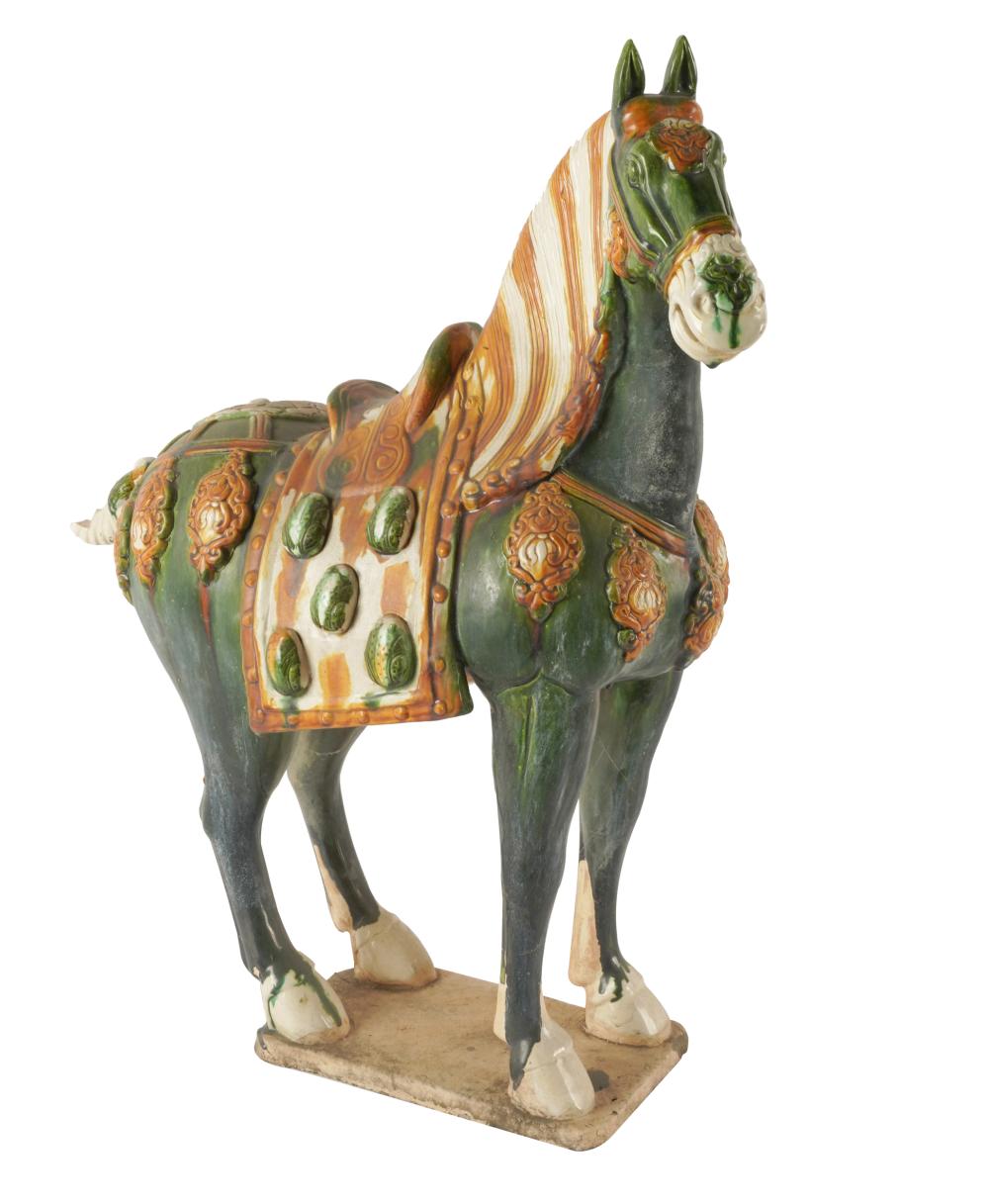 CHINESE POTTERY HORSE FIGURECondition  3311d3