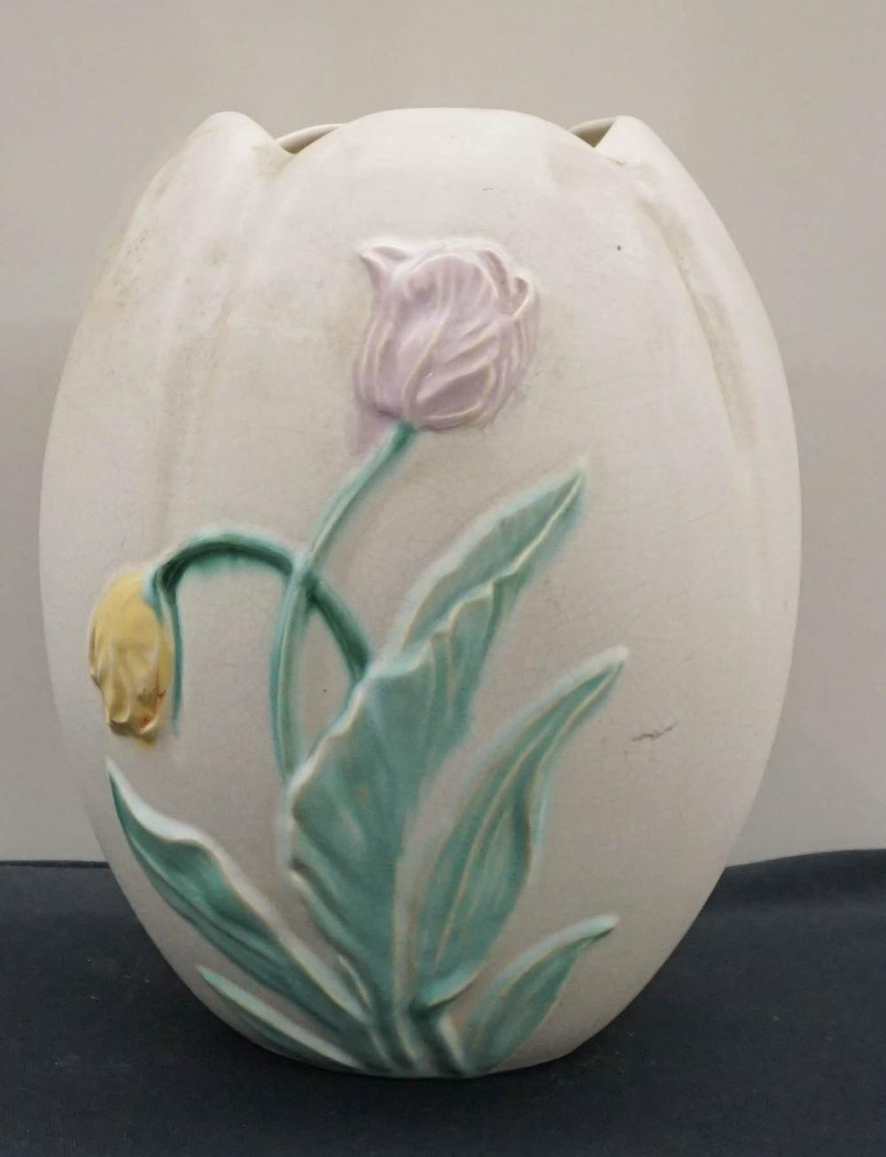 WELLER FLORAL DECORATED POTTERY