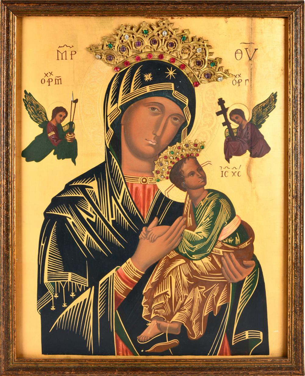 RELIGIOUS ICON VIRGIN CHILDgilt 331243