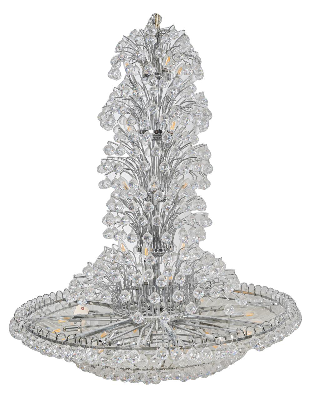 CRYSTAL CHANDELIERwith prism crystals 331267