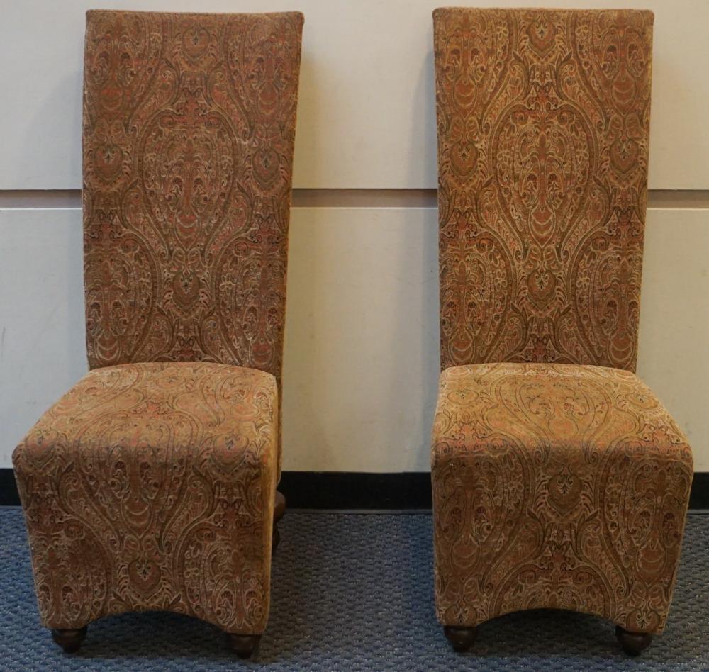 SET OF CONTEMPORARY PAISLEY UPHOLSTERED