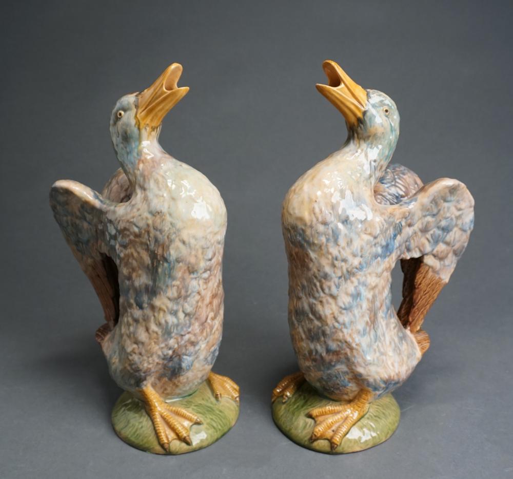 PAIR PORTUGUESE MAJOLICA FIGURES