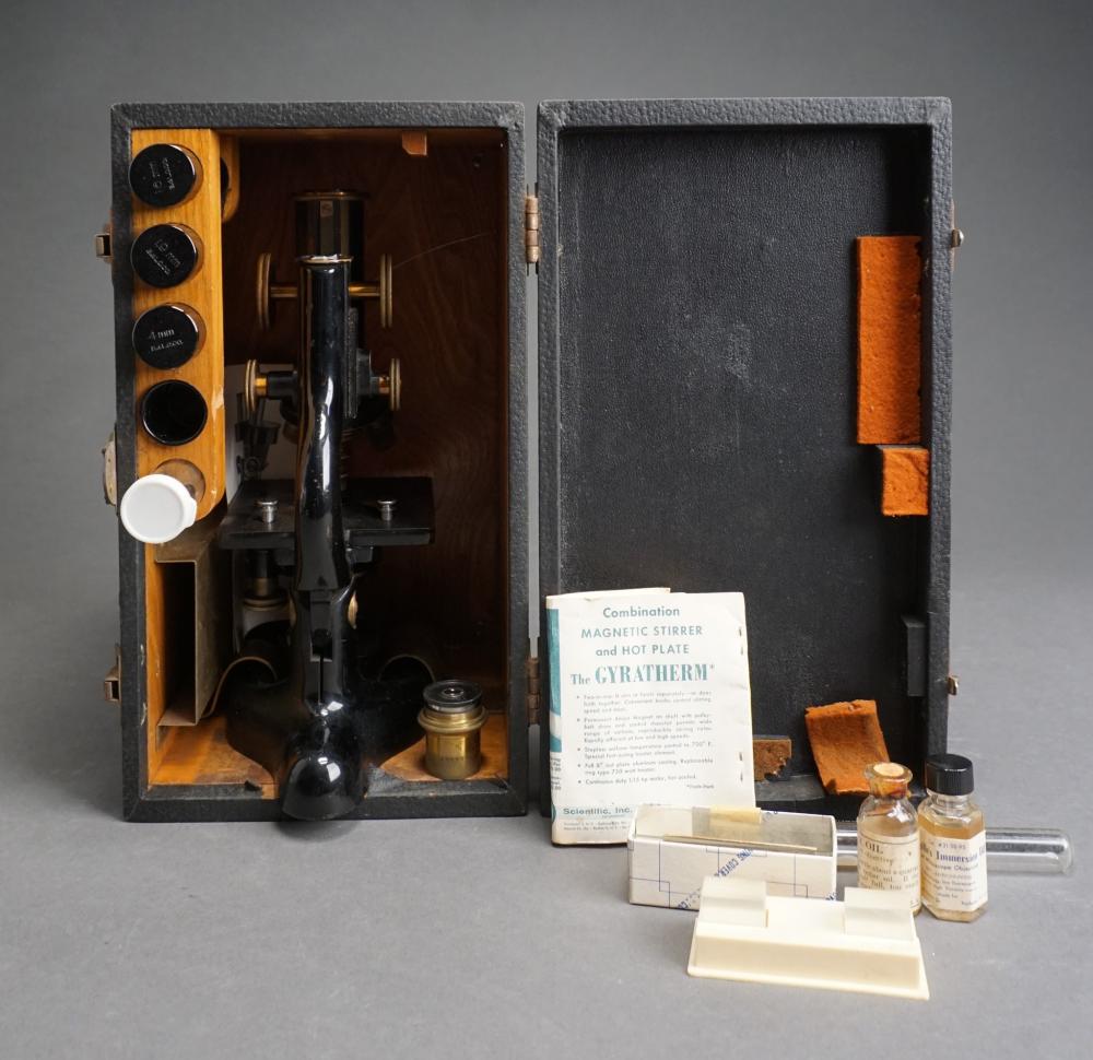 BAUSCH + LOMB MICROSCOPE WITH LENSES