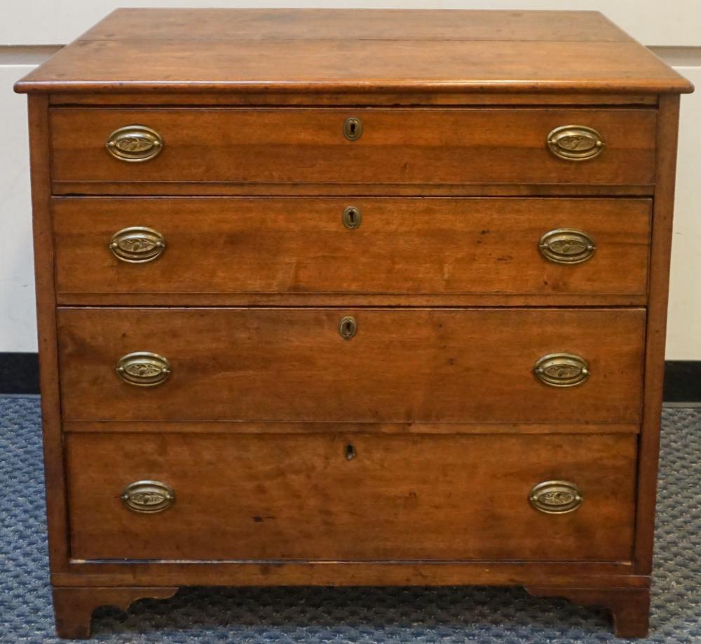 FEDERAL WALNUT CHEST OF DRAWERS,